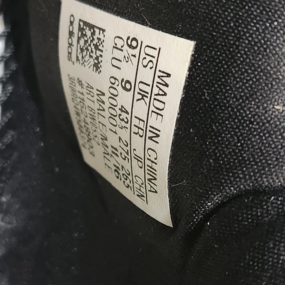 Adidas Harden Vol. 1 Disruptor 2017 -Black/White BW0552 ,Mens 9.5